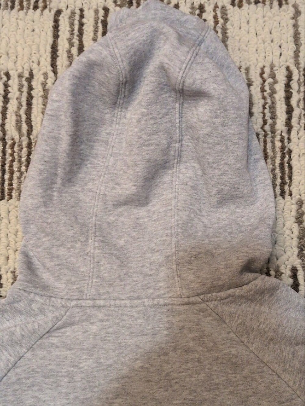 adidas Grey Cropped Pullover Hoodie with White Logo - Picture 8 of 9